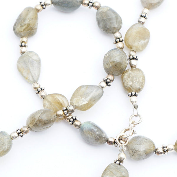 Labradorite and Silver Necklace